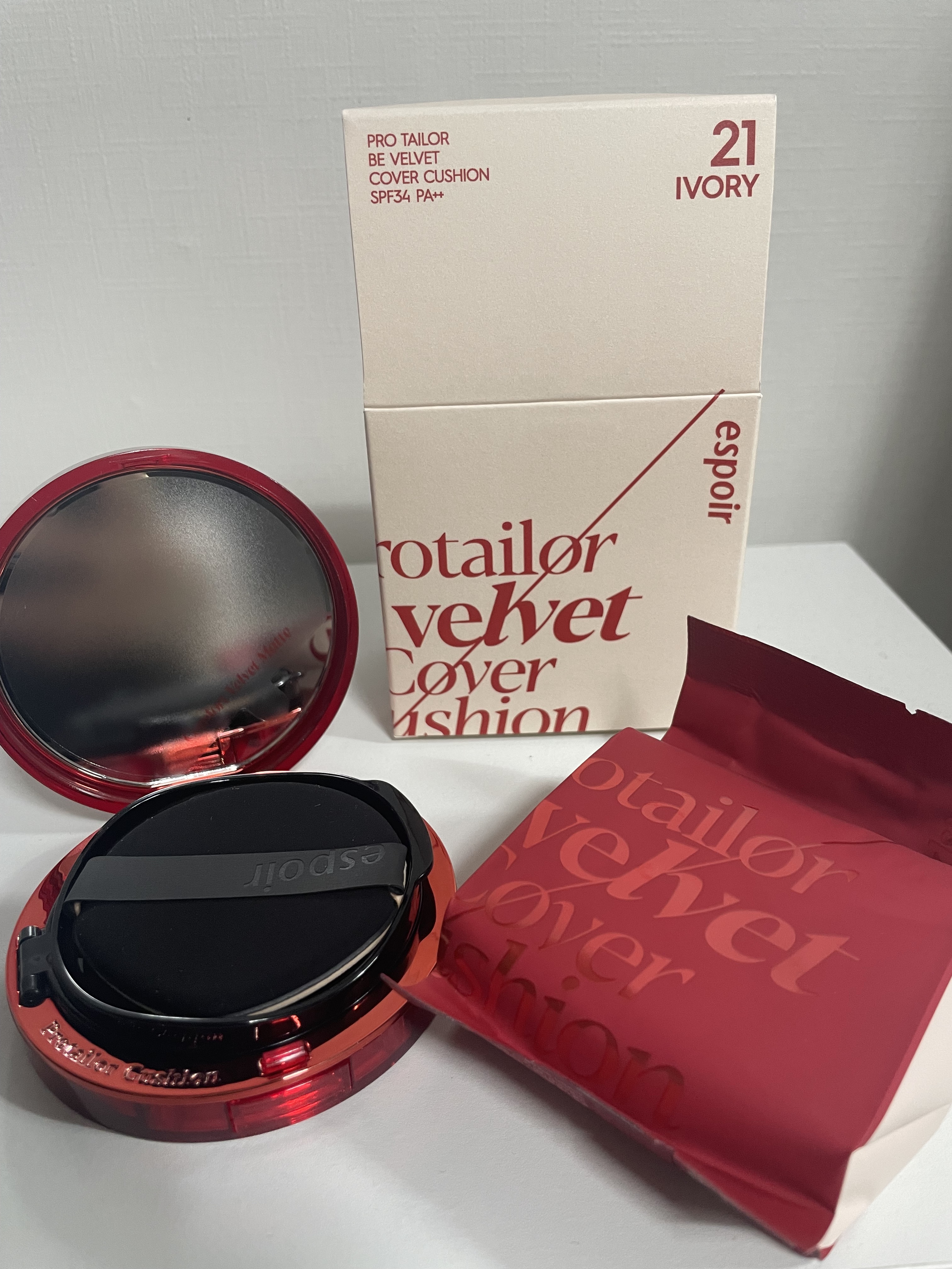 プロテーラービーベルベットカバークッション/espoir/クッションファンデーションを使ったクチコミ（1枚目）