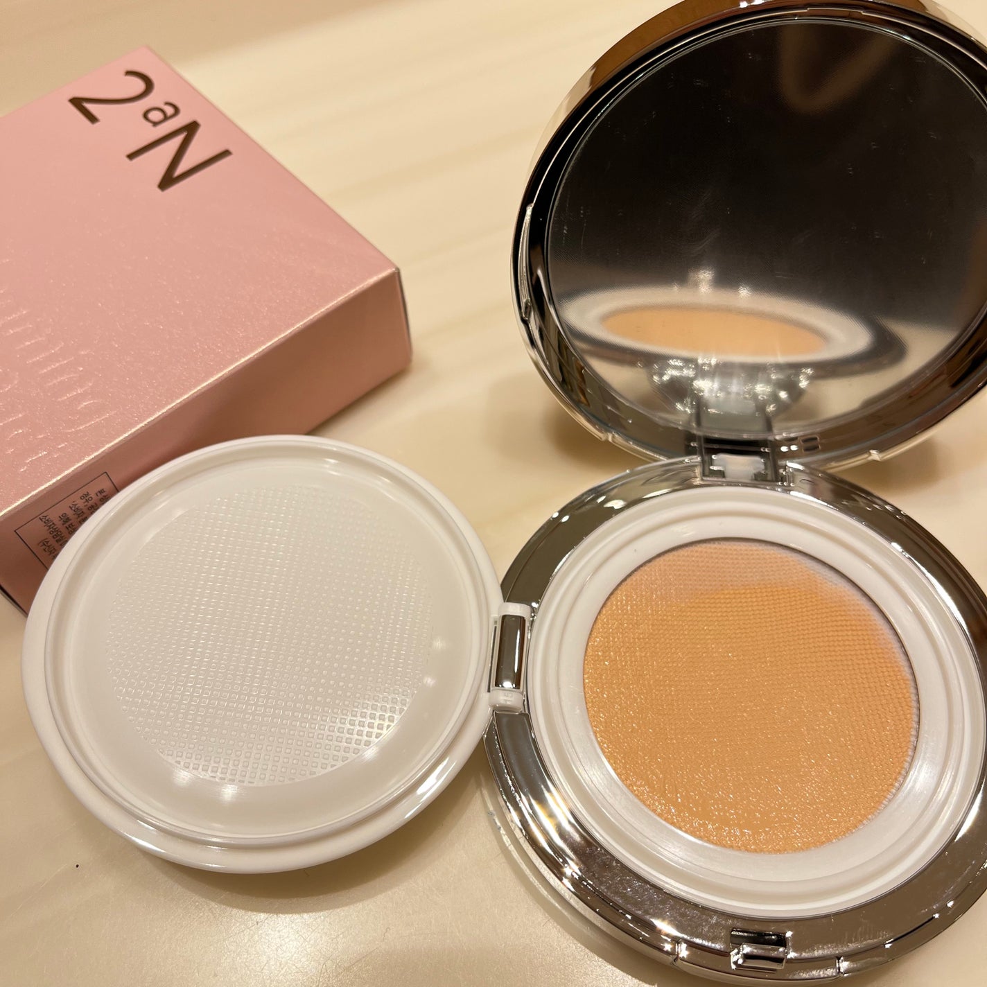 グリーミングテンションパクト/2aN/クリーム・エマルジョンファンデーションを使ったクチコミ(3枚目)