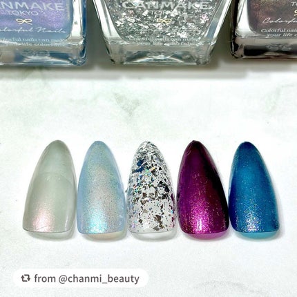 カラフルネイルズ/キャンメイク/マニキュアを使ったクチコミ(6枚目)