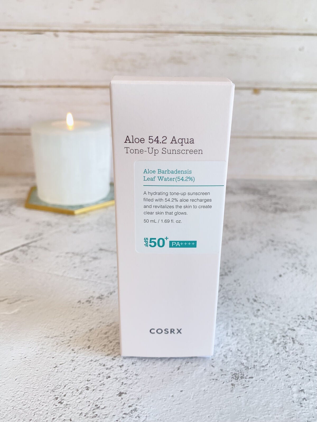 アロエ54.2アクアトーンアップUVクリーム SPF50+ PA++++/COSRX/日焼け止めクリームを使ったクチコミ(6枚目)