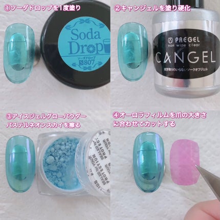 グローパウダー/ICEGEL/ネイルチップ・パーツを使ったクチコミ(2枚目)