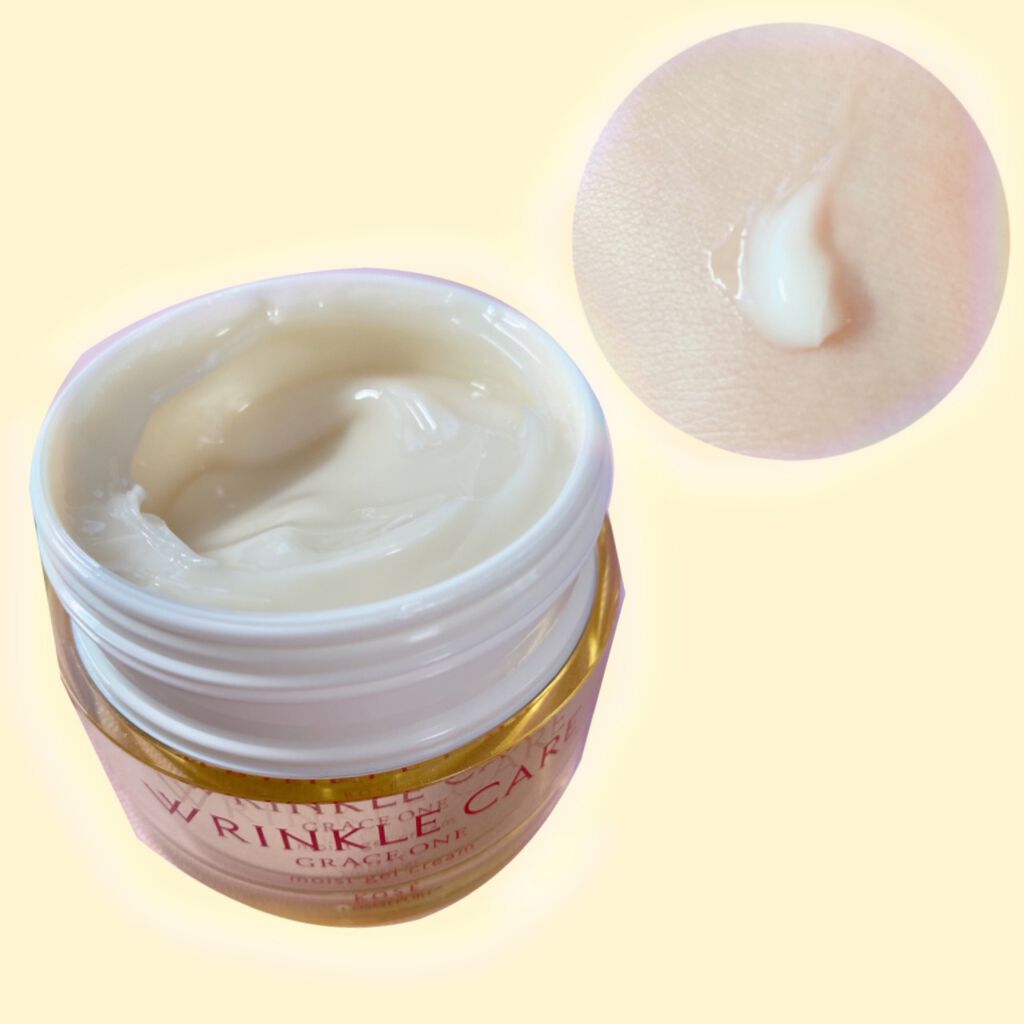 リンクルケア モイストジェルクリーム/グレイスワン/オールインワン化粧品を使ったクチコミ（2枚目）