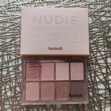 デイリズムアイパレット #Nudie Coral/heimish/アイシャドウパレットを使ったクチコミ（3枚目）