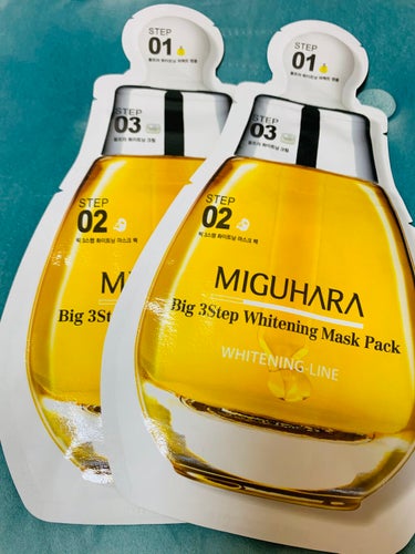 Big3 Step Whitening Mask Pack/MIGUHARA/シートマスク・パックを使ったクチコミ（1枚目）