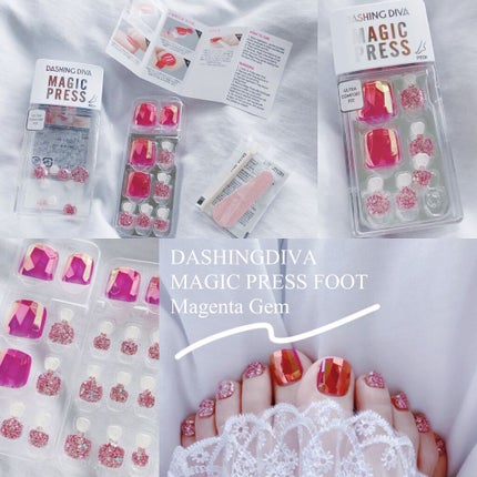 MAGIC PRESS FOOT Magenta Gem/DASHINGDIVA MAGICPRESS/ネイルシールの画像