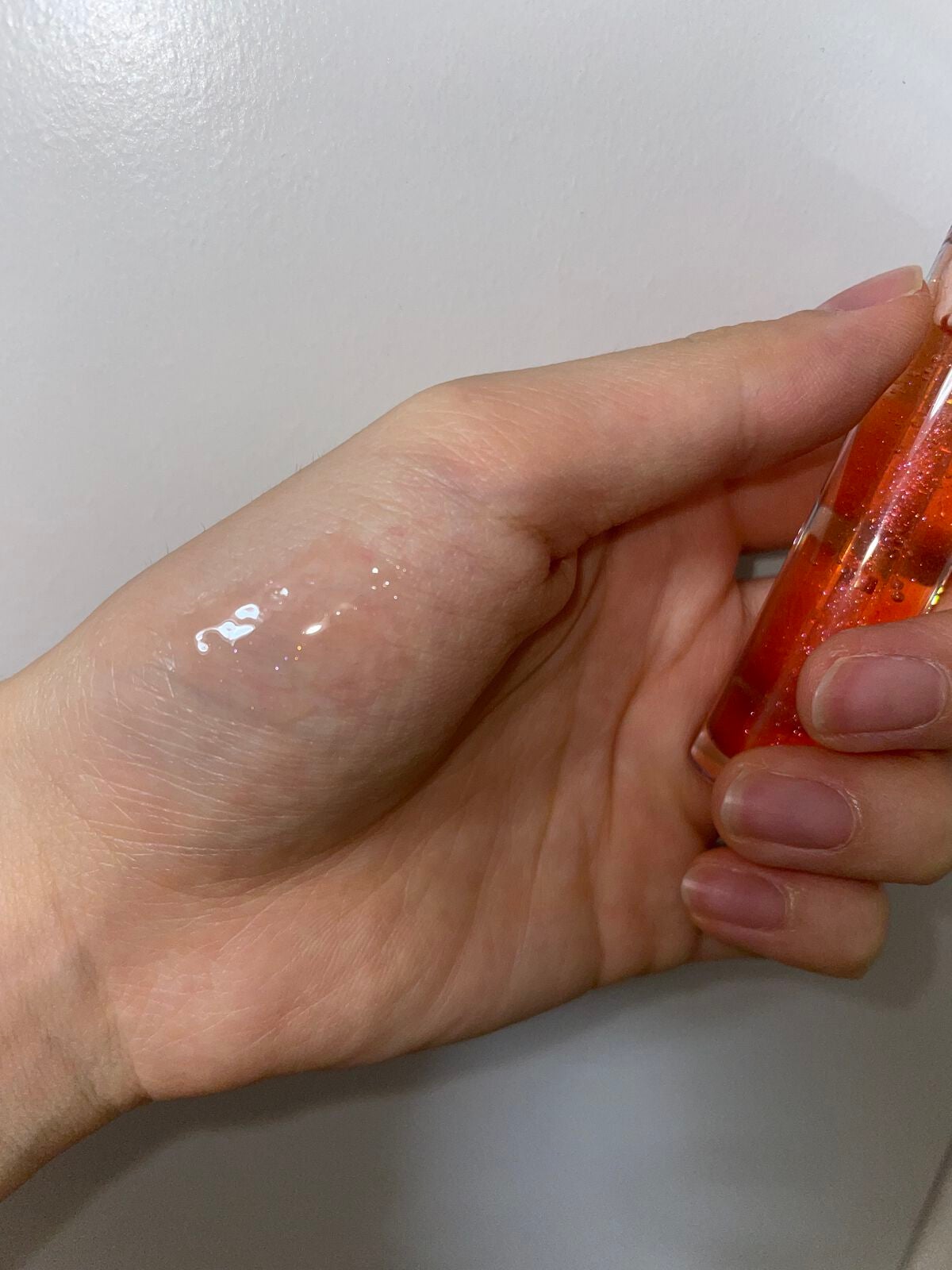 グラスティングウォーターグロス/rom&nd/リップグロスを使ったクチコミ(4枚目)