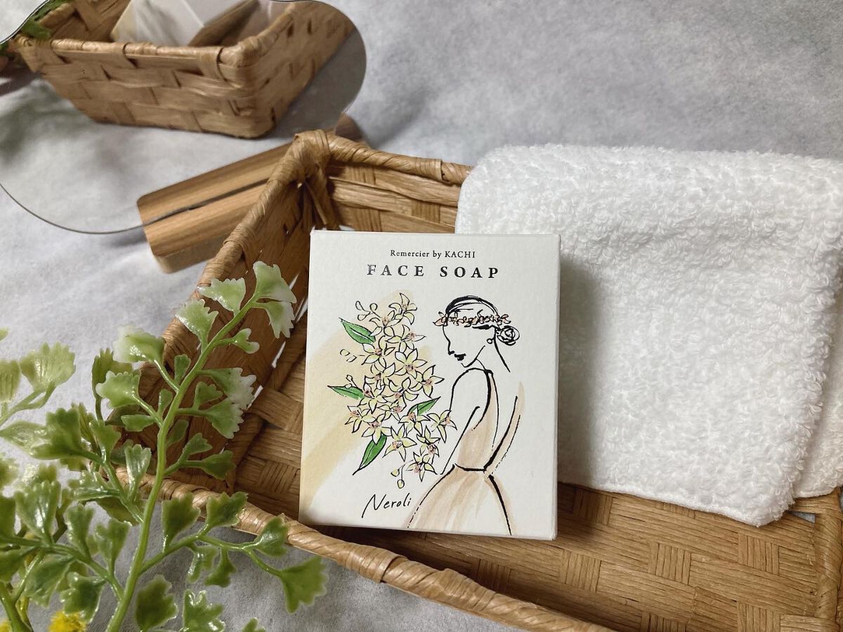Remercierフェイスソープ/KACHI/洗顔石鹸を使ったクチコミ（1枚目）