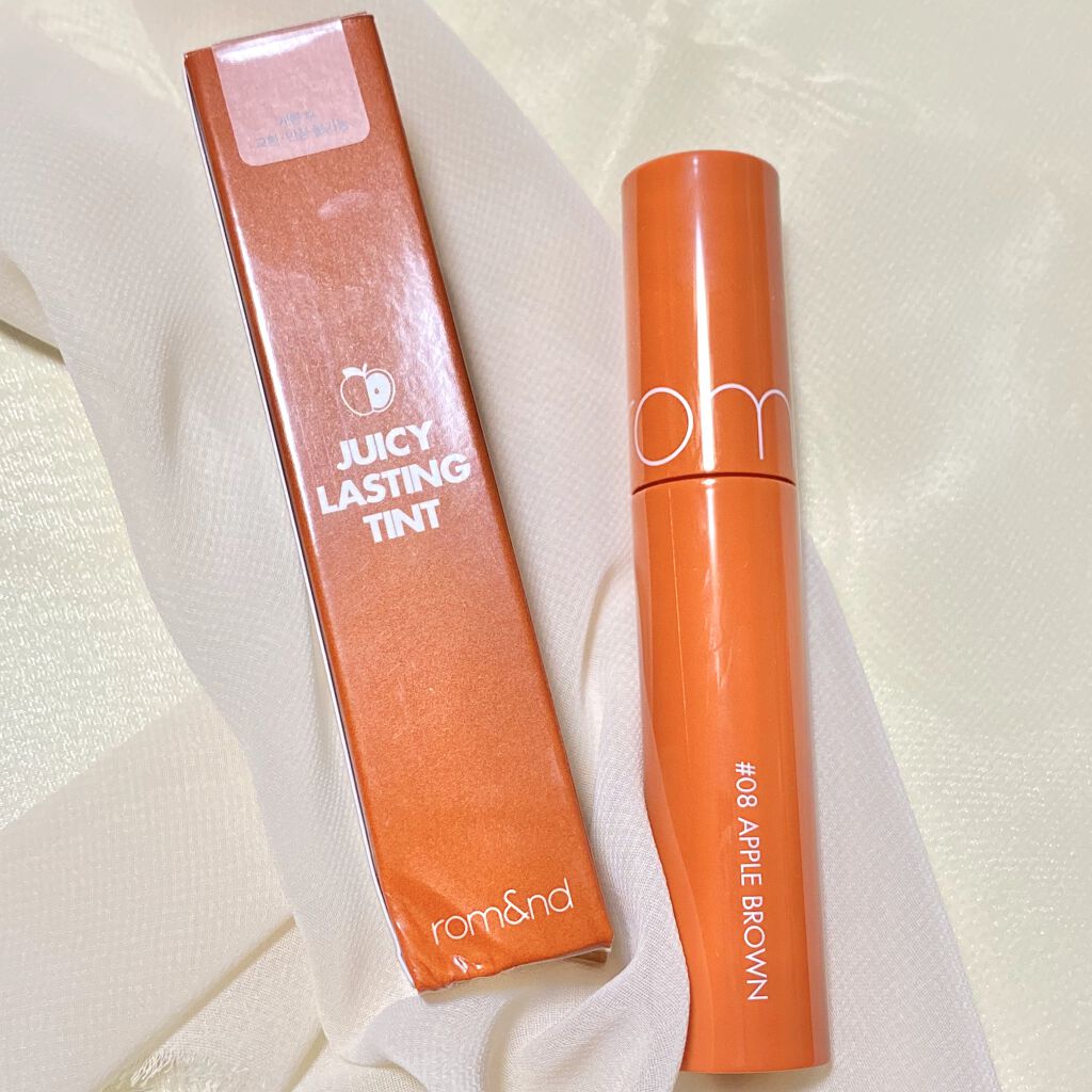ジューシーラスティングティント/rom&nd/リップティントを使ったクチコミ（2枚目）