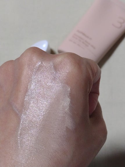 3番 ノーファンデ陶器肌トーンアップクリーム/numbuzin/化粧下地を使ったクチコミ(4枚目)