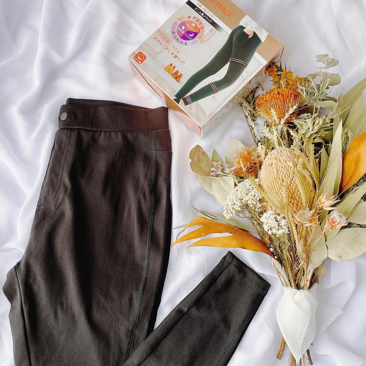 スリムウォーク 24h マルチスキニー デニム風/SLIMWALK/着圧ソックス・レギンスを使ったクチコミ（3枚目）