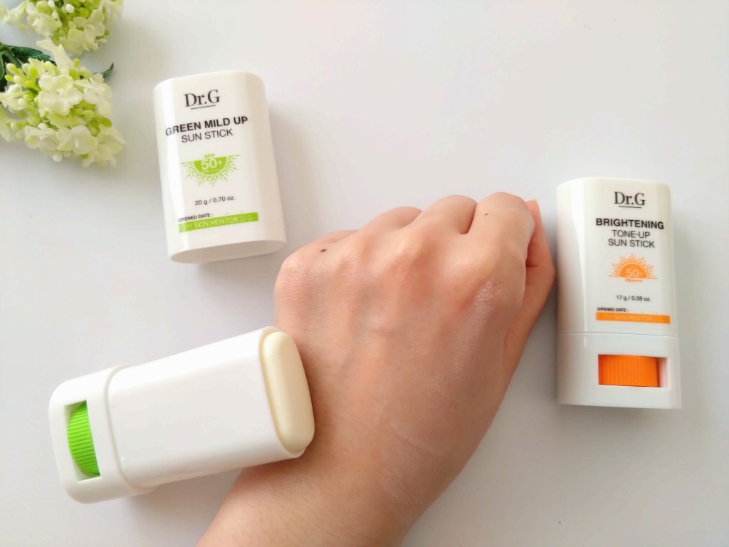 グリーンマイルドサンスティック SPF50+ PA++++/Dr.G/日焼け止めスティックを使ったクチコミ（2枚目）