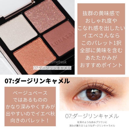 アイカラーレーション/LUNASOL/アイシャドウパレットを使ったクチコミ(5枚目)