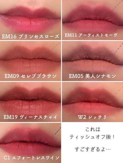 スーパーマットリップ&チークマッド/INTO U/口紅を使ったクチコミ(5枚目)