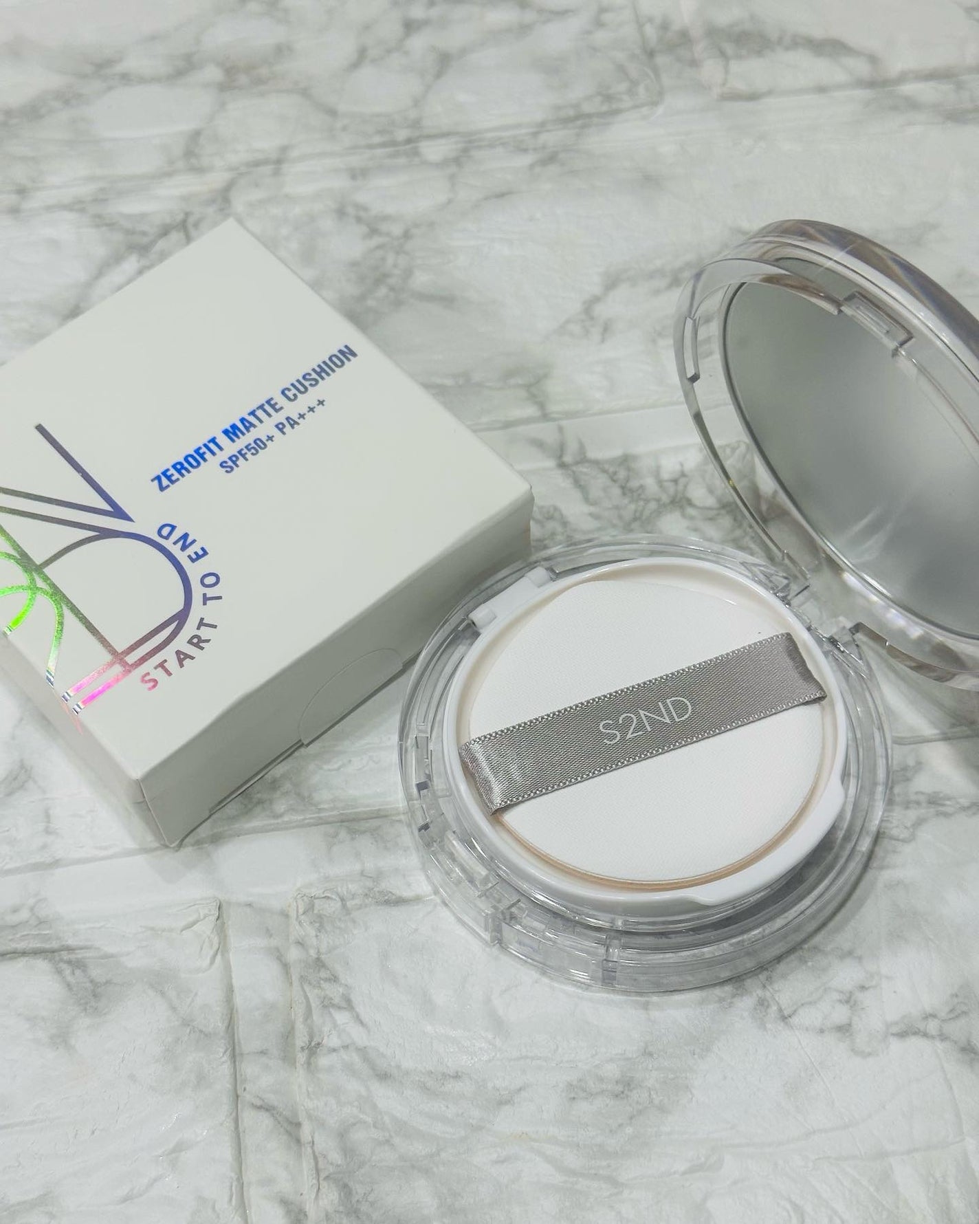 ゼロフィットマットクッション /S2ND/クッションファンデーションを使ったクチコミ(3枚目)