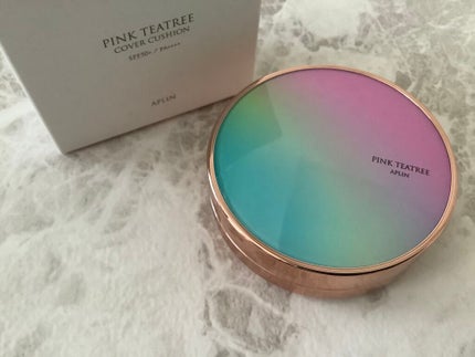 ピンクティーツリーカバークッション/APLIN/クッションファンデーションを使ったクチコミ(1枚目)