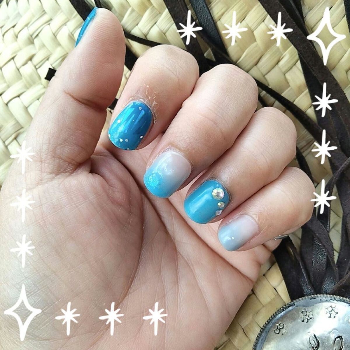 セミキュアジェルネイル(ハンド)/ohora/ネイルシールを使ったクチコミ(2枚目)