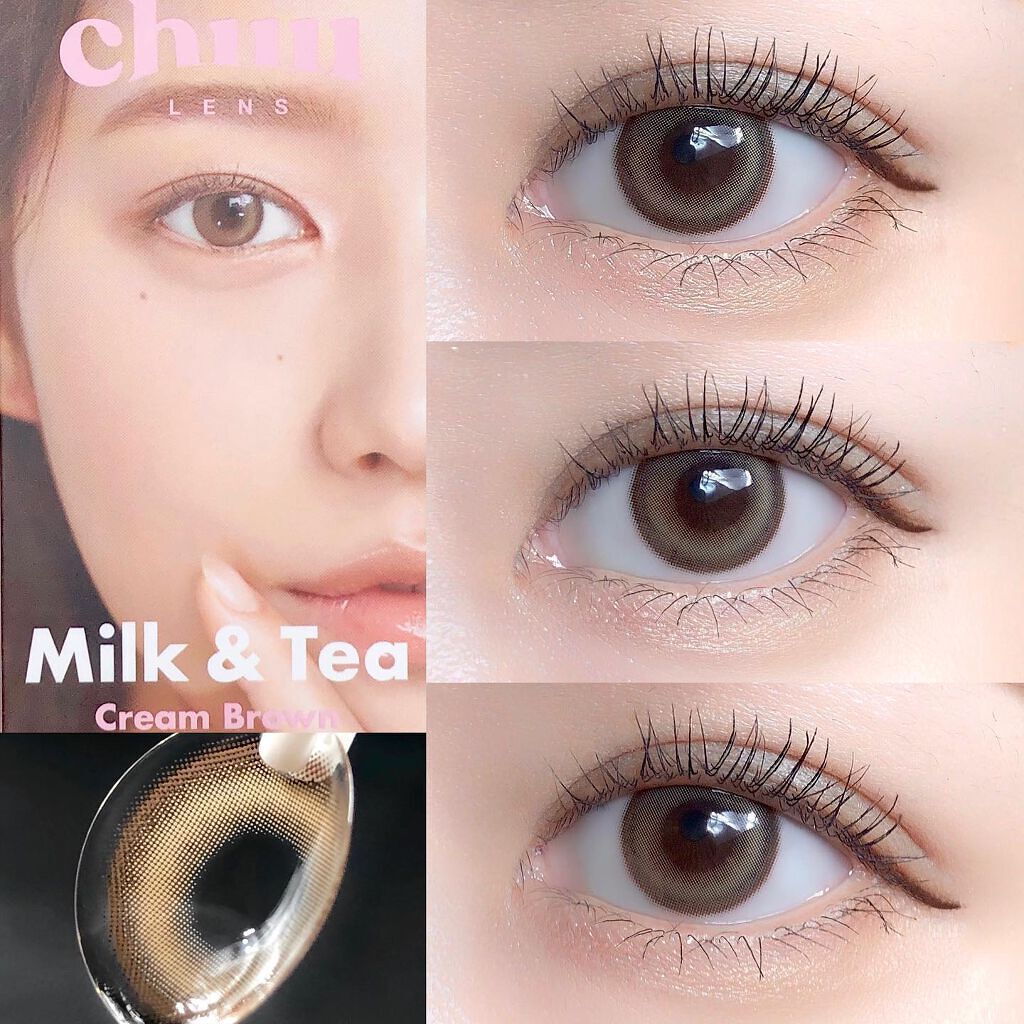 chuuLENS Milk&Tea 1day/chuu LENS/ワンデー（１DAY）カラコンを使ったクチコミ（3枚目）