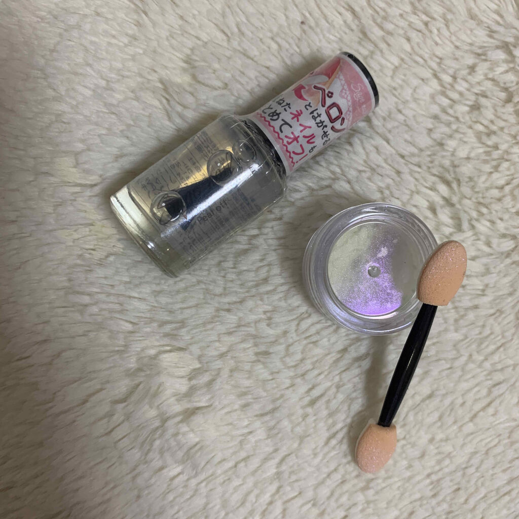 サージュ 水性ネイル ベースコート/セリア/ネイルベースコートを使ったクチコミ（2枚目）