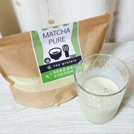 MATCHA PURE(プロテインパウダー)/ピュアパートナー/ソイプロテインを使ったクチコミ(1枚目)