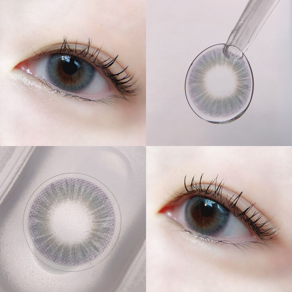 ブロー(Blow) ミッドナイトグレー(Midnight Gray)/OLOLA/カラーコンタクトレンズを使ったクチコミ（2枚目）