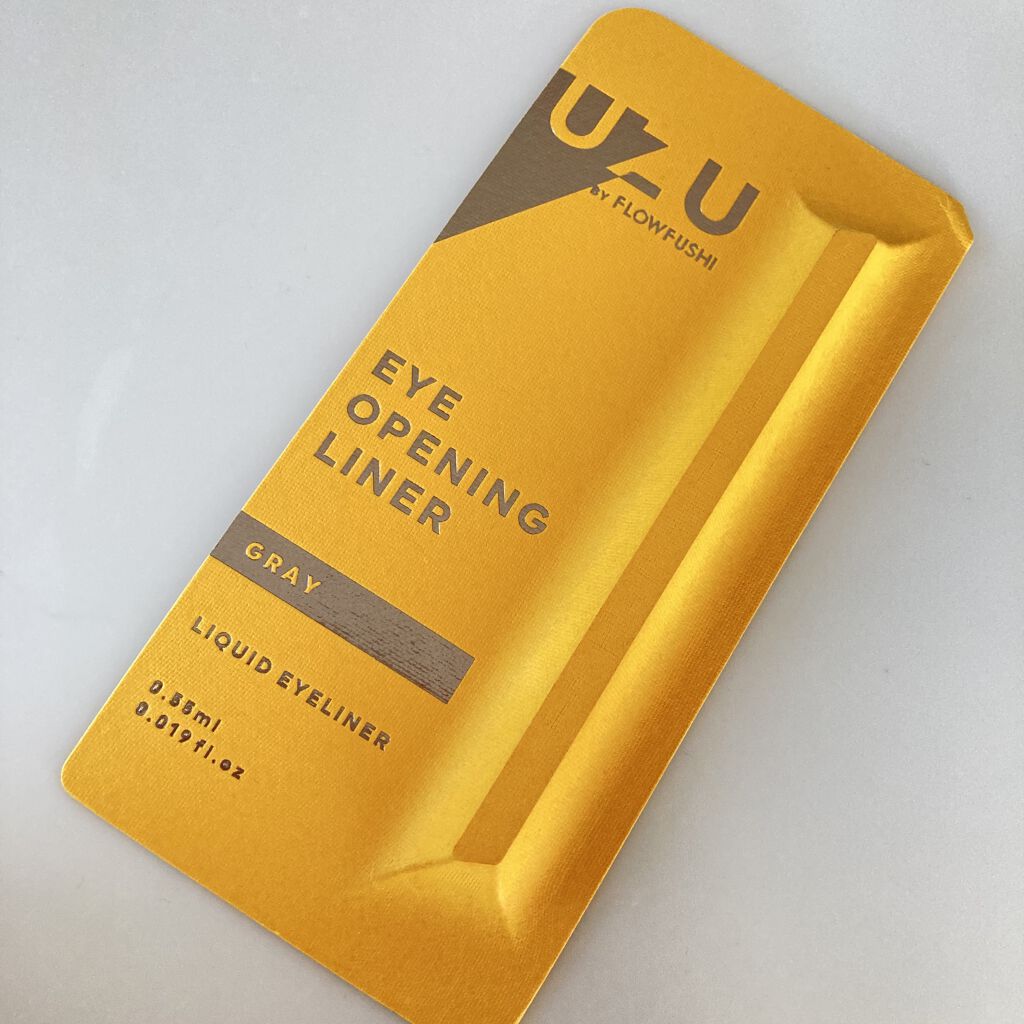 EYE OPENING LINER/UZU BY FLOWFUSHI/リキッドアイライナーを使ったクチコミ（2枚目）