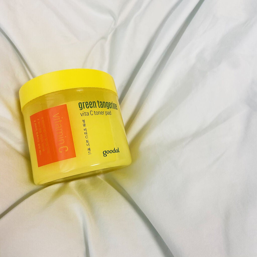 グリーンタンジェリン ビタCダークスポットケアパッド/goodal/トナーパッドを使ったクチコミ(1枚目)