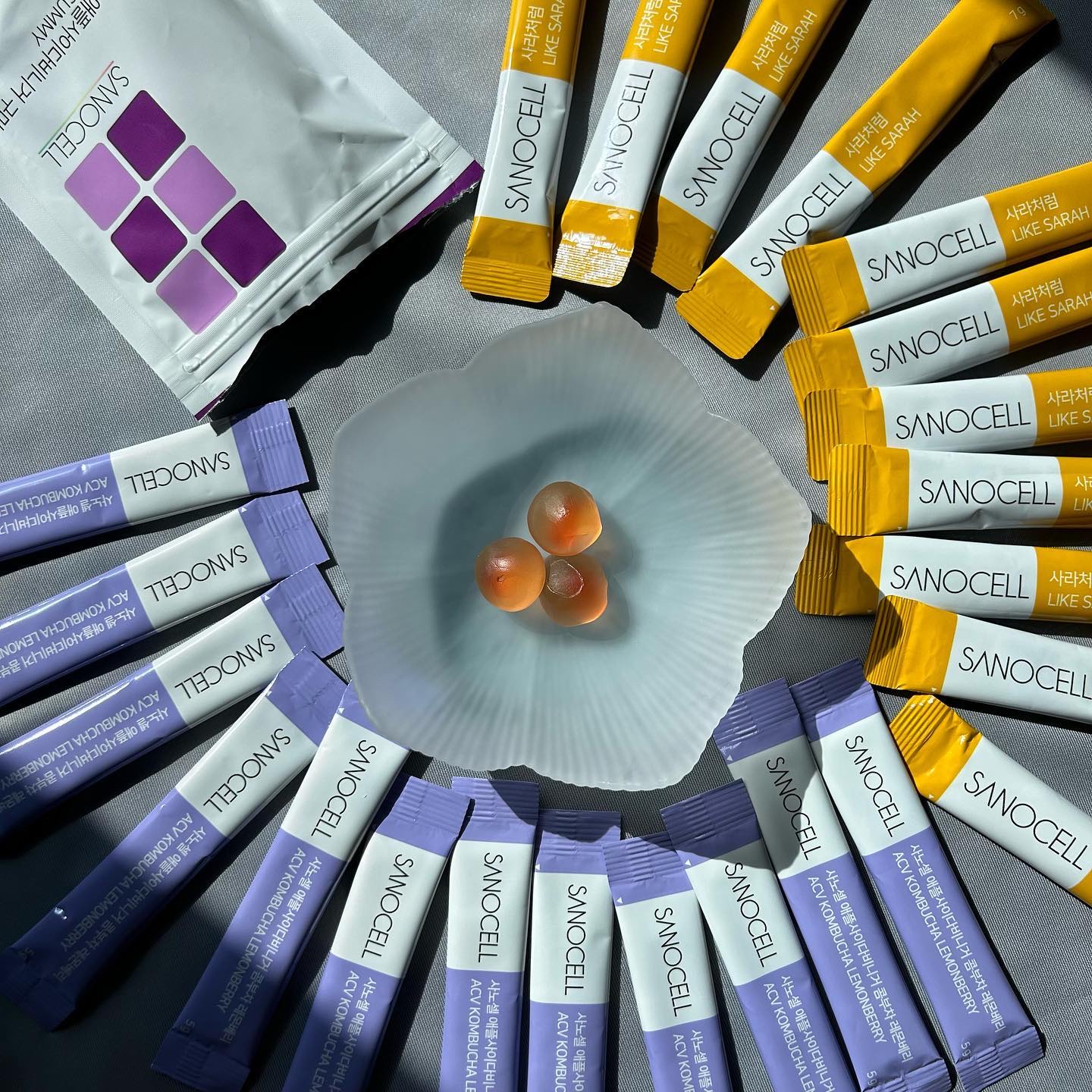 SANOCELL カット＆アウトACVグミのクチコミ「自称韓国インナービューティーオタクの私
 新しいものには目がない。

しかし最近やっと添加物や.....」（1枚目）