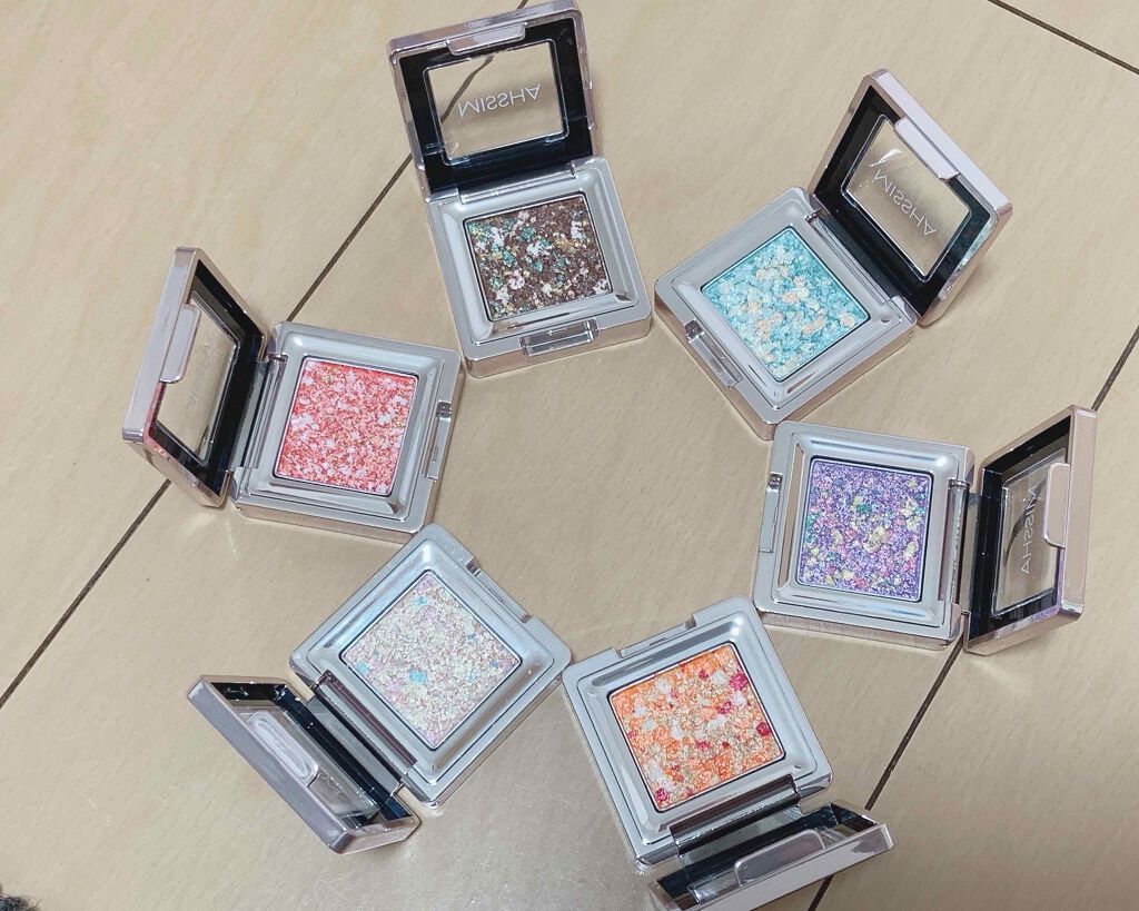 グリッタープリズム シャドウ/MISSHA/グリッターを使ったクチコミ(2枚目)