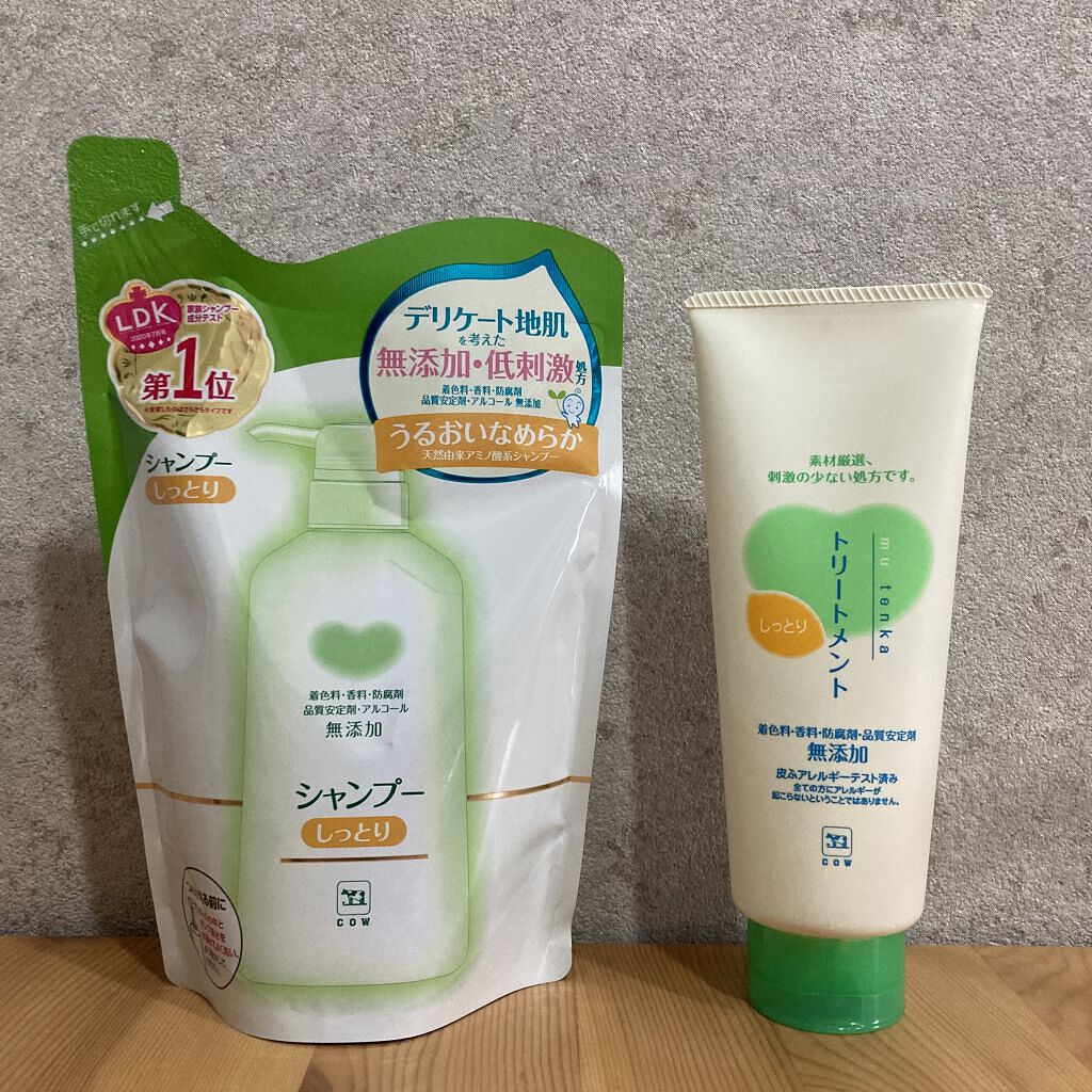 シャンプー・トリートメント さらさら シャンプー詰替 380ml/カウブランド無添加/シャンプー・コンディショナーを使ったクチコミ（1枚目）