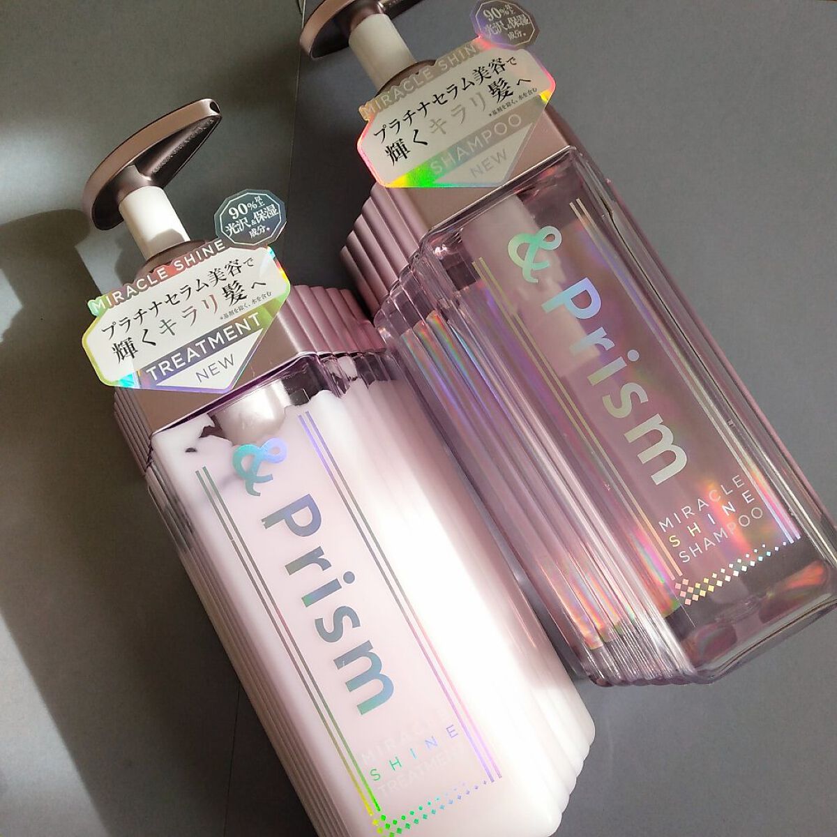 ミラクル シャイン シャンプー/ヘアトリートメント/&Prism/市販シャンプーを使ったクチコミ(1枚目)