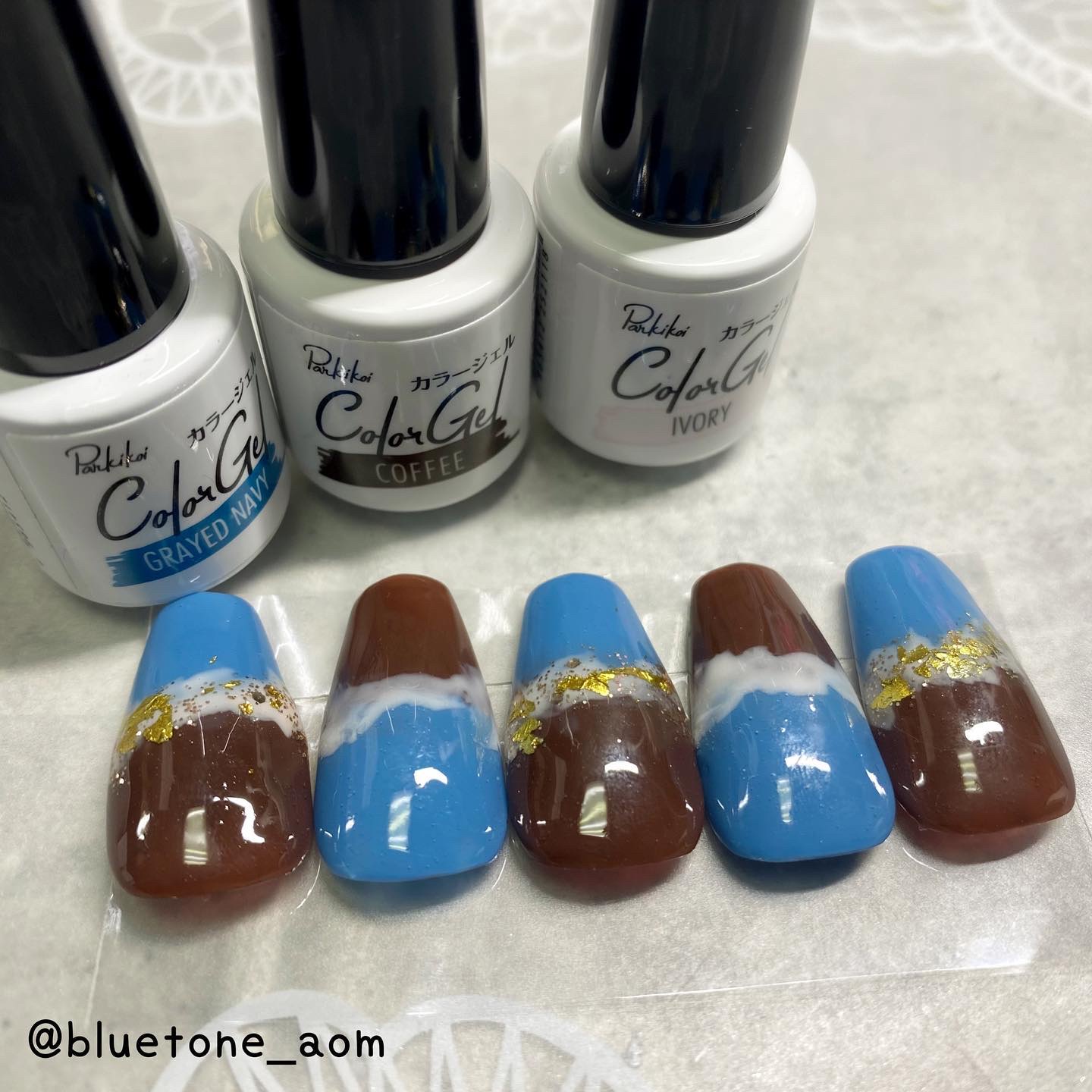 パル カラージェル グレイドネイビー/キャンドゥ/ジェルネイルを使ったクチコミ（2枚目）