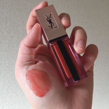 ルージュ ピュールクチュール ヴェルニ ウォーターグロウ No.213 ノータブー チリ/YVES SAINT LAURENT BEAUTE/口紅を使ったクチコミ（2枚目）