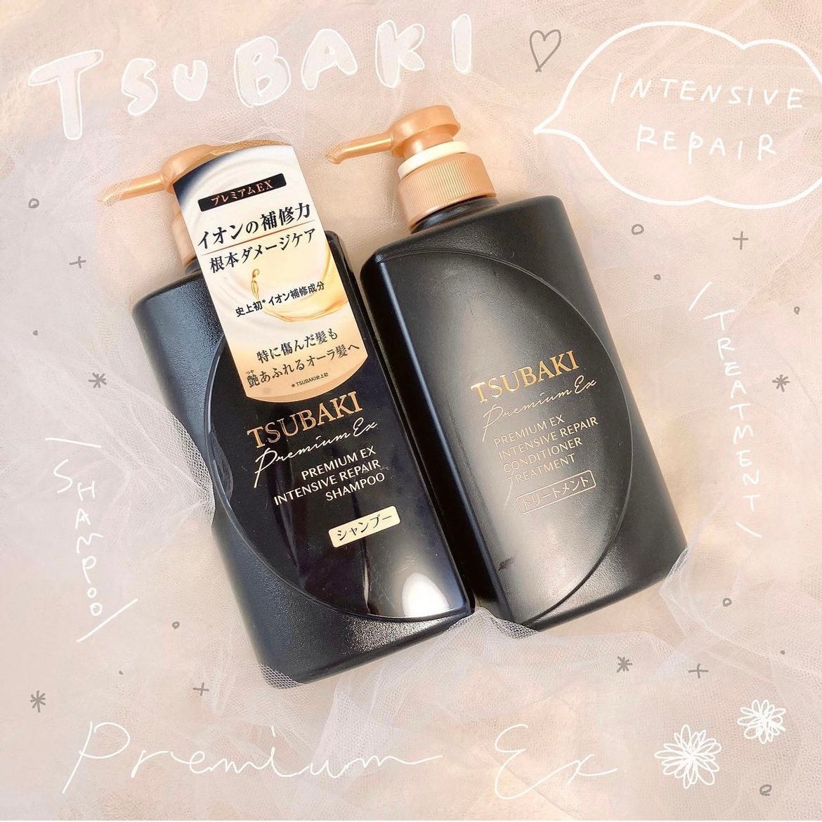 プレミアムEX インテンシブリペア <シャンプー>/コンディショナー<ヘアトリートメント> /TSUBAKI/市販シャンプーを使ったクチコミ(1枚目)