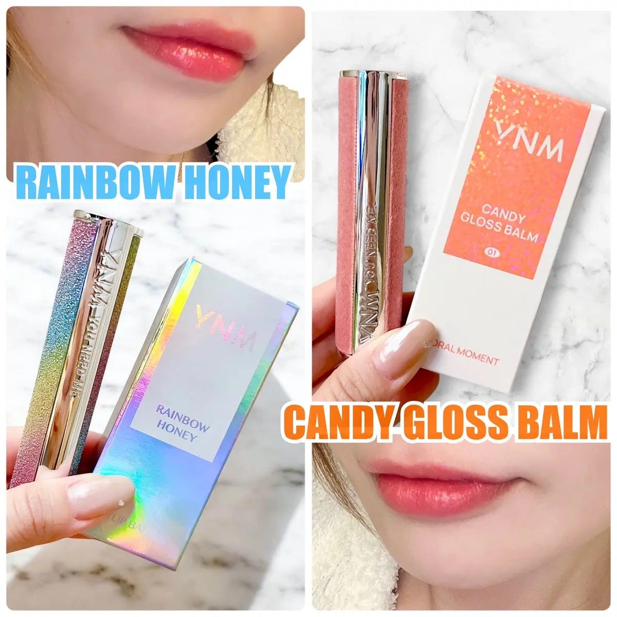 YNM レインボーハニーリップバーム/YNM/リップバームを使ったクチコミ(2枚目)