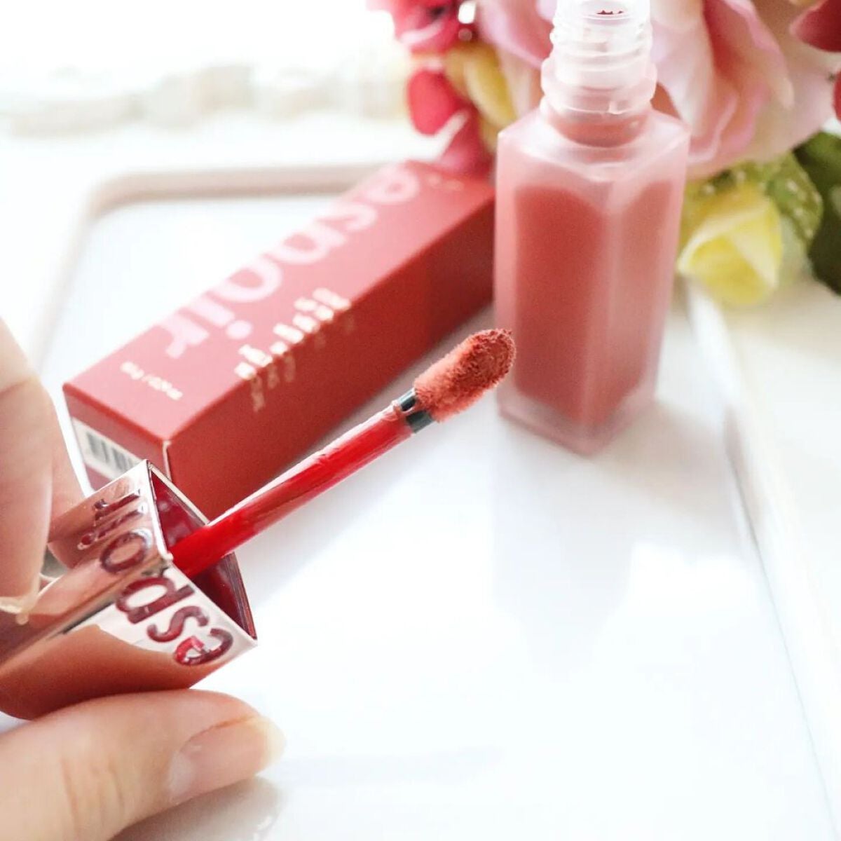 クチュールリップティントベルベット/espoir/リップティントを使ったクチコミ(4枚目)