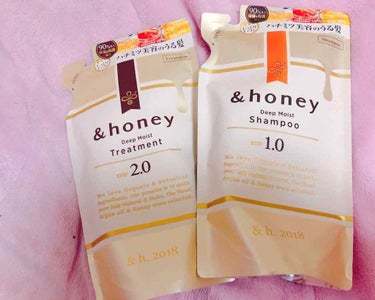 ディープモイスト シャンプー1.0／ヘアトリートメント2.0/&honey/シャンプー・コンディショナーを使ったクチコミ（1枚目）