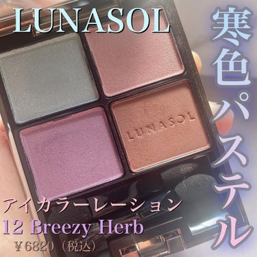 アイカラーレーション 12 Breezy Herb/LUNASOL/パウダーアイシャドウを使ったクチコミ（1枚目）