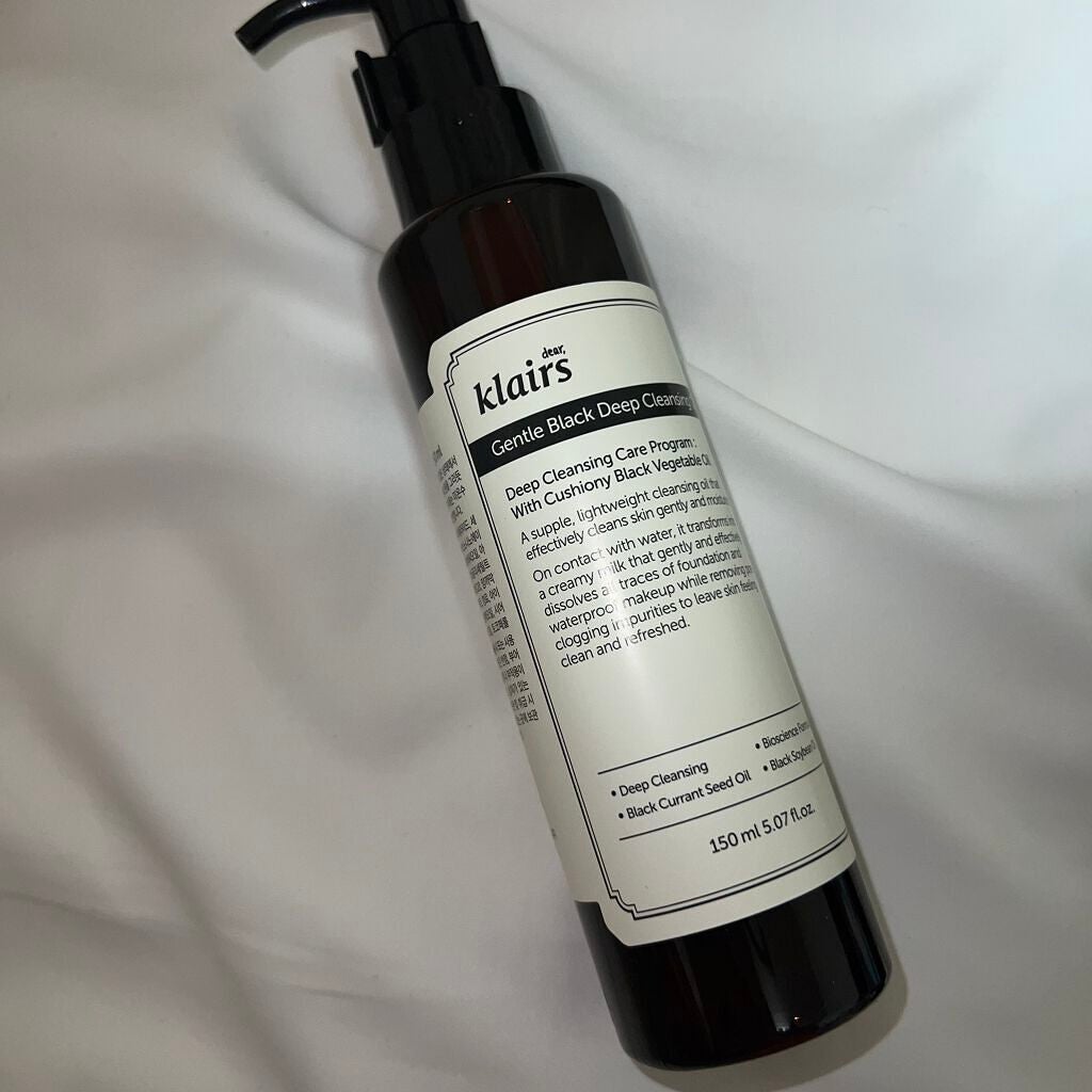 ジェントルブラックディープクレンジングオイル(150ml)/Klairs/オイルクレンジングを使ったクチコミ(1枚目)