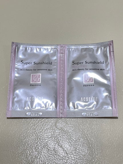 スーパーサンシールド ブライトフィット/ACSEINE/日焼け止めミルクを使ったクチコミ(1枚目)
