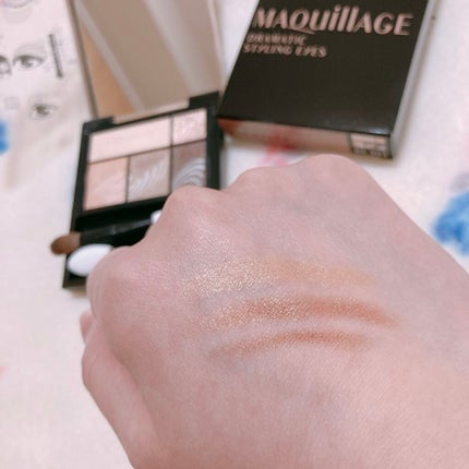 ドラマティックスタイリングアイズ/マキアージュ/アイシャドウパレットを使ったクチコミ(7枚目)