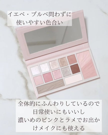 おかゆ@失敗しないブルベコスメ on LIPS 「多幸感満ちるさくらパレット■パーフェクトダイアリーPDデザイナ..」(5枚目)