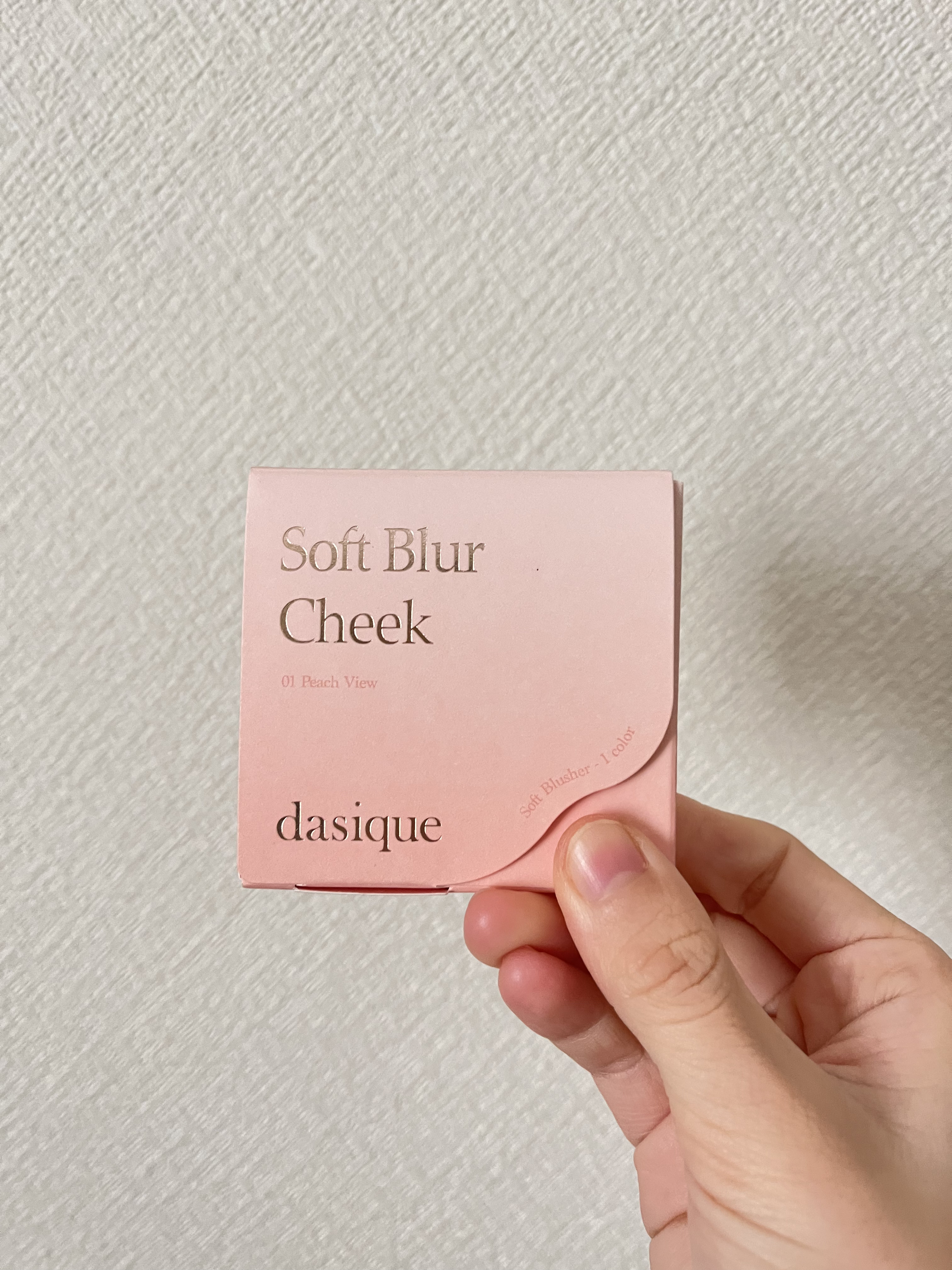 ソフトブラーチーク 01ピーチビュー/dasique/パウダーチークを使ったクチコミ（1枚目）