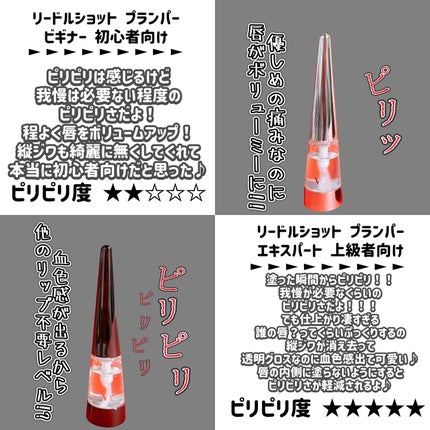 リードルS リッププランパービギナー/VT/リッププランパーを使ったクチコミ(3枚目)