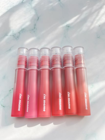 リップシルエットマットベルベットティント/i’m meme/リップティントを使ったクチコミ(2枚目)