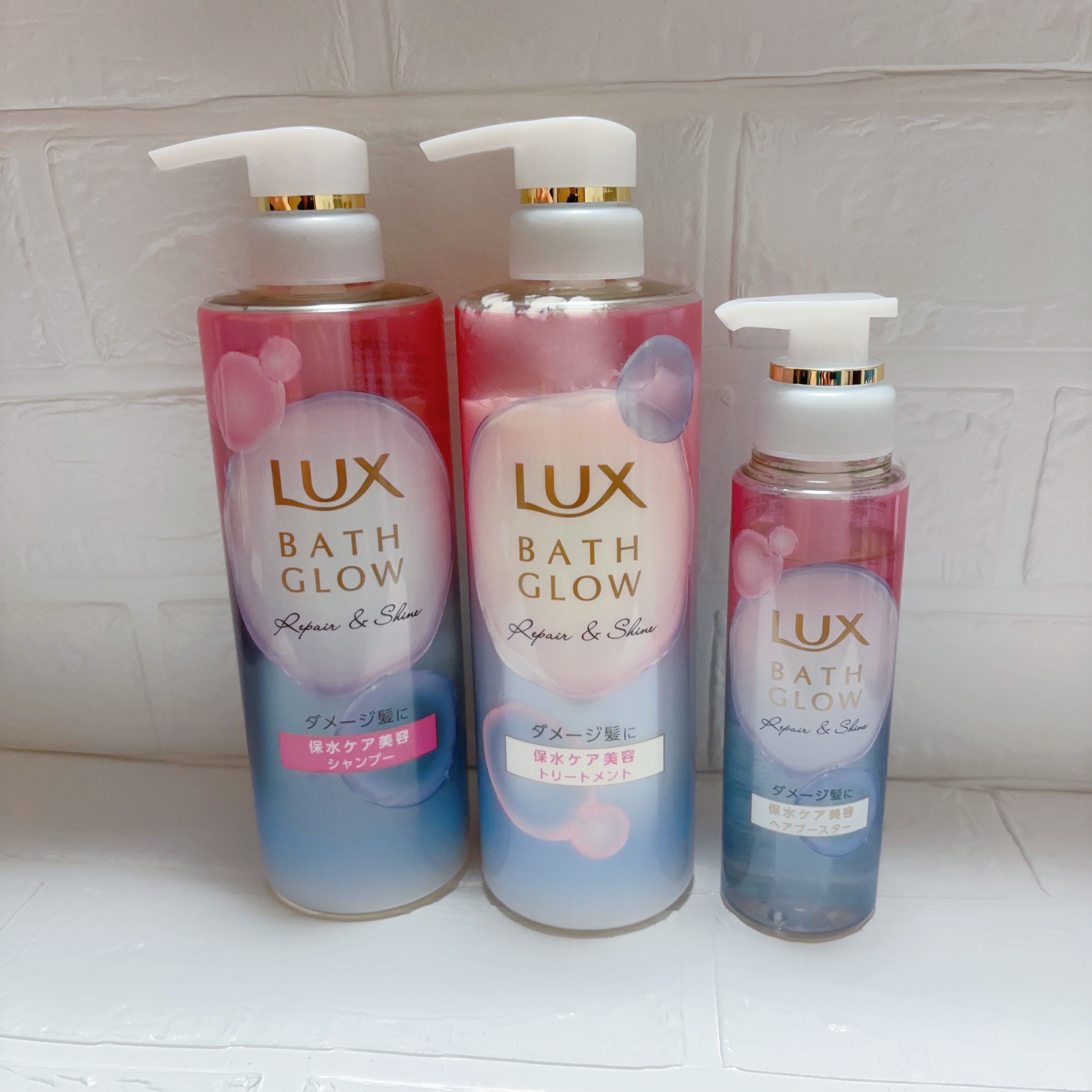 バスグロウ リペア&シャイン シャンプー／トリートメント/LUX/シャンプー・コンディショナーを使ったクチコミ（1枚目）