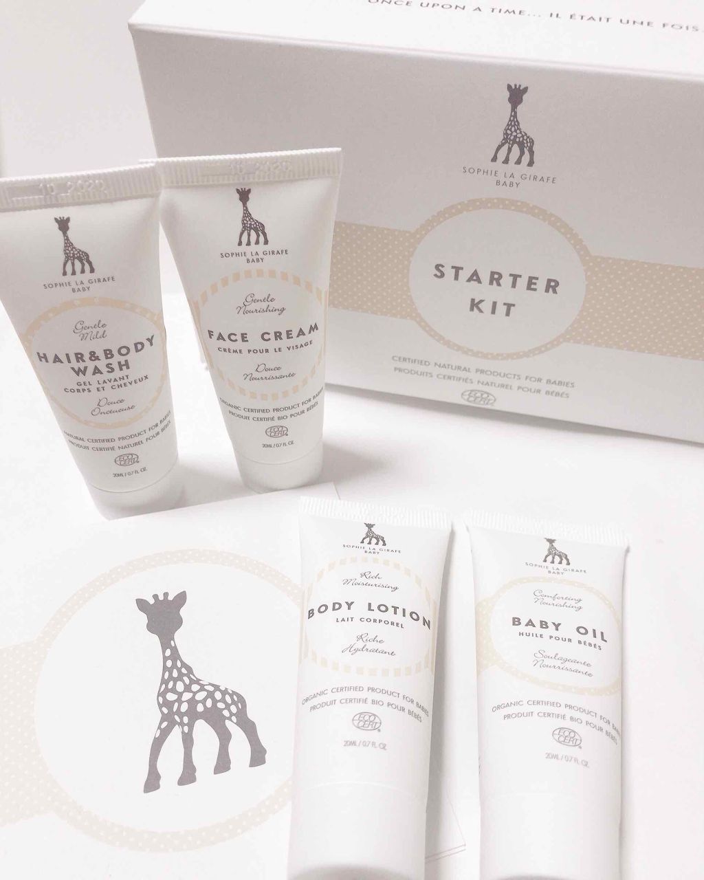 ソフィー ラ ジラフ ベビー スターターキット/Sophie la girafe/スキンケアキットを使ったクチコミ(1枚目)