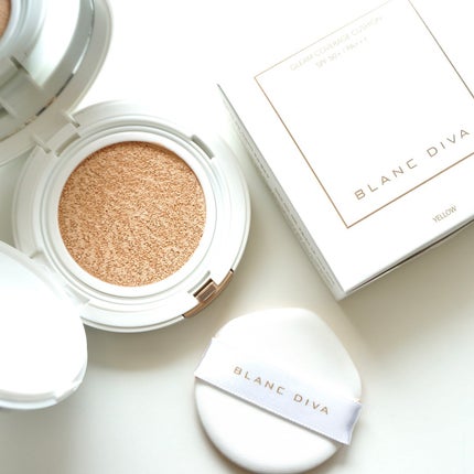 GLEAM COVERAGE CUSHION/BLANC DIVA/クッションファンデーションを使ったクチコミ(4枚目)