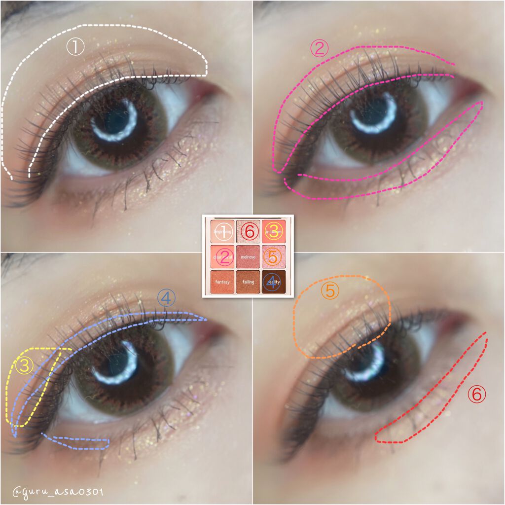 Avove Eyes Shadow palette/Aperire/アイシャドウパレットを使ったクチコミ(4枚目)