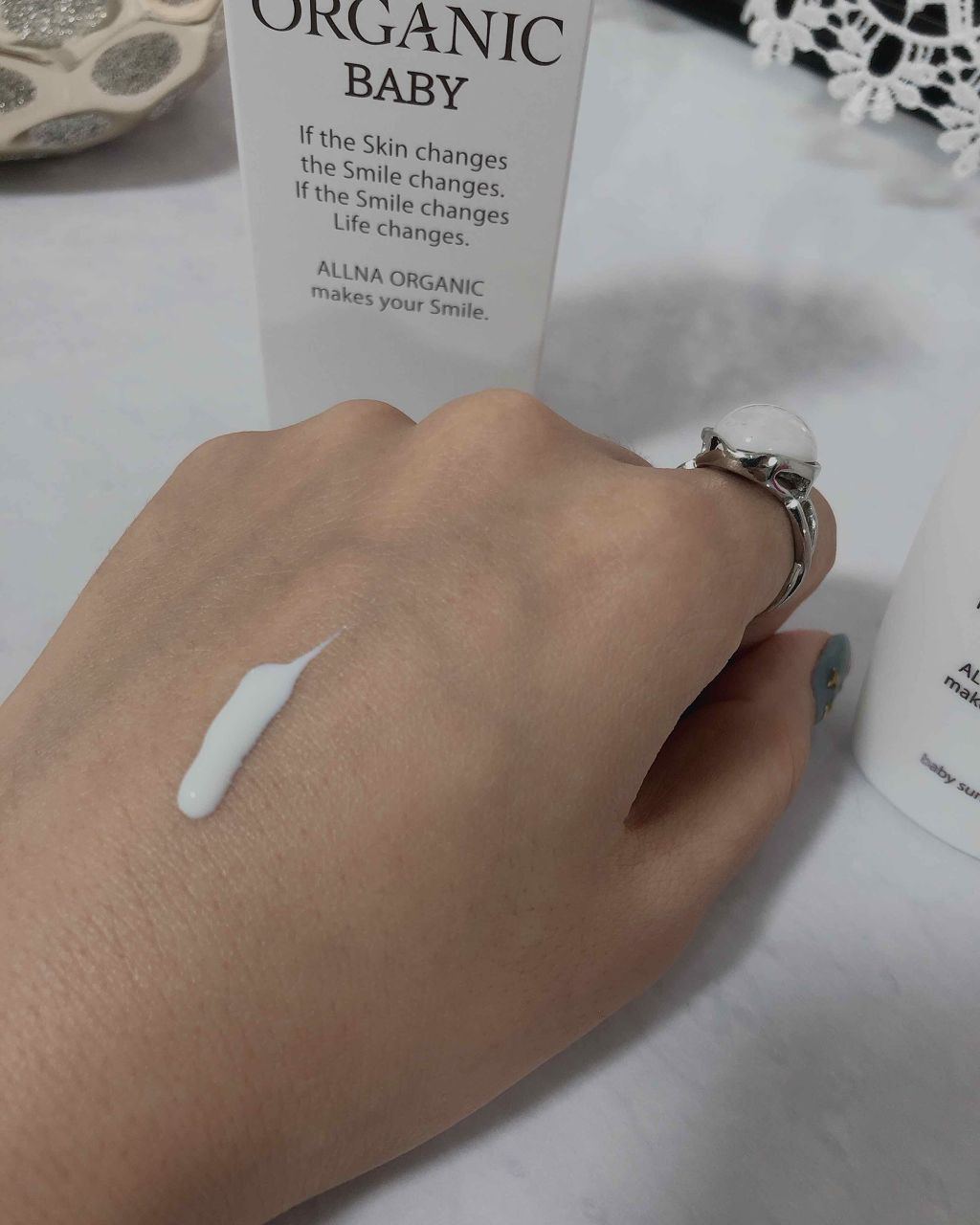 ベビー日焼け止め/ALLNA ORGANIC/日焼け止め・UVケアを使ったクチコミ（2枚目）