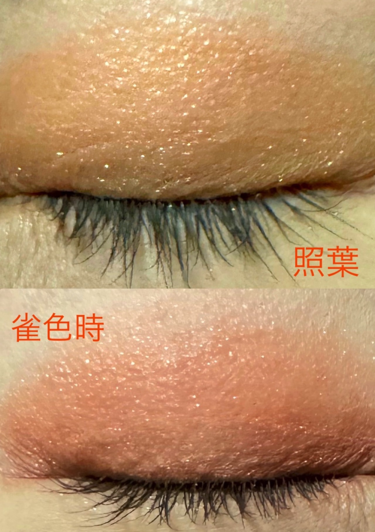 オーラデュウ プリズム イルミネーター ピコ 06 雀色時/SHISEIDOザ・メーキャップ/単色アイシャドウを使ったクチコミ（3枚目）